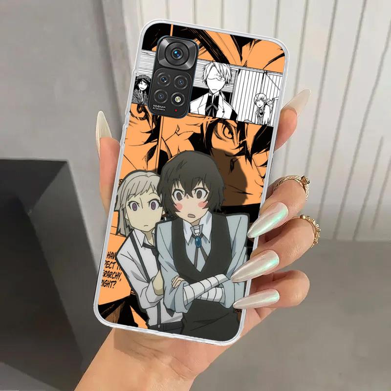 Bungo Stray Dogs Manga Phone Case for Xiaomi Redmi Note 15 14 14S 13 12S 12 Pro 11S 11 Plus 11T 11E 10S Soft Funda Print Shell R