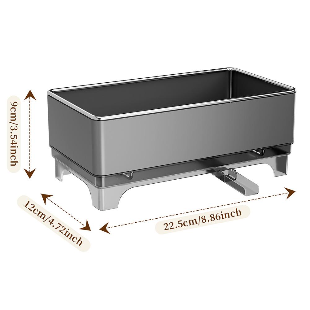 Bürstenhalter Spülbecken-Caddy Küchenarbeitsplatte Rostbeständiges Spülbeckenzubehör Küchenorganizer Edelstahl