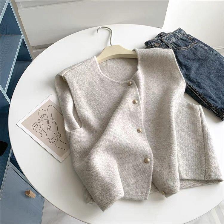 Korean Style Candy Color Soft Knit Women's Sweater - Gentle, Skin-Friendly, Half-High Collar.