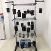 3-Tier Floor-Standing Folding Clothes & Towel Drying Rack with Multifunctional Storage