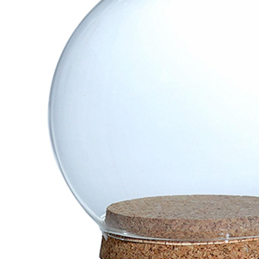 Display Cloche Ball Shaped Flower Jar Dome Immortal Preservation, Miniature Dollhouse Container with