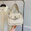 New Women's Bag Fashionable Texture H Home Lock Platinum Bag Shoulder Oblique Span Bag