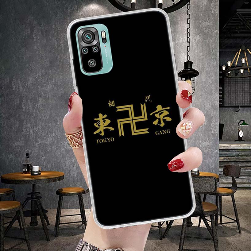 Tokyo Aevengers Bosozoku Logo Soft Phone Case For Xiaomi Redmi Note 15 14 14S 13 12 Pro Plus 12S 11 11S 11E 10 10S 11T 5G Fundas