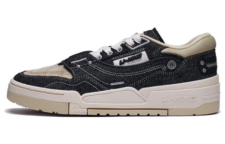 Li Ning 001 BTC Prm Cushioning, Wear Resistant Low top Skateboard Shoes Men s Black AGCT219-1 40