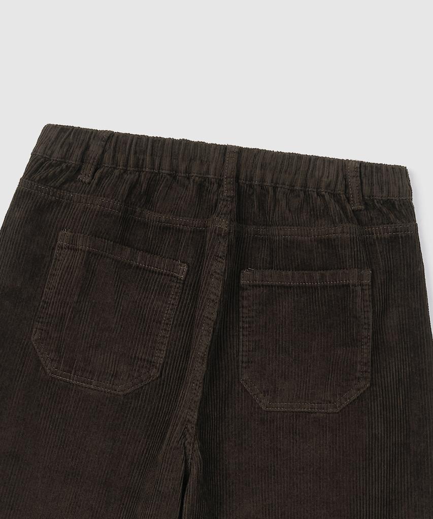 Eoneolleokodeu Corduroy Half Elastic Pants (3 Colors)