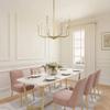 American style modern light luxury Chandelier brass candle Chandelier Restaurant Hotel room decoration ceiling hanging lamp