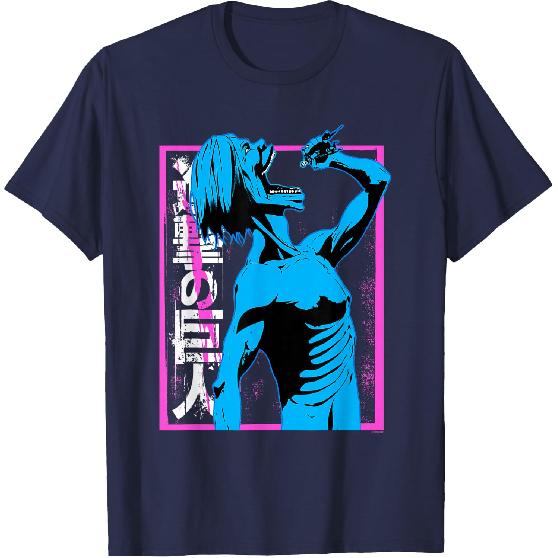 Attack on Titan Colorful Titan Eating Anime T-Shirt