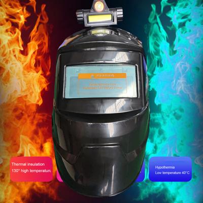 Auto-Darkening Welding Helmet with Headlight Lightweight Arc Proof Mask Multifunctional Welding Shield for Various