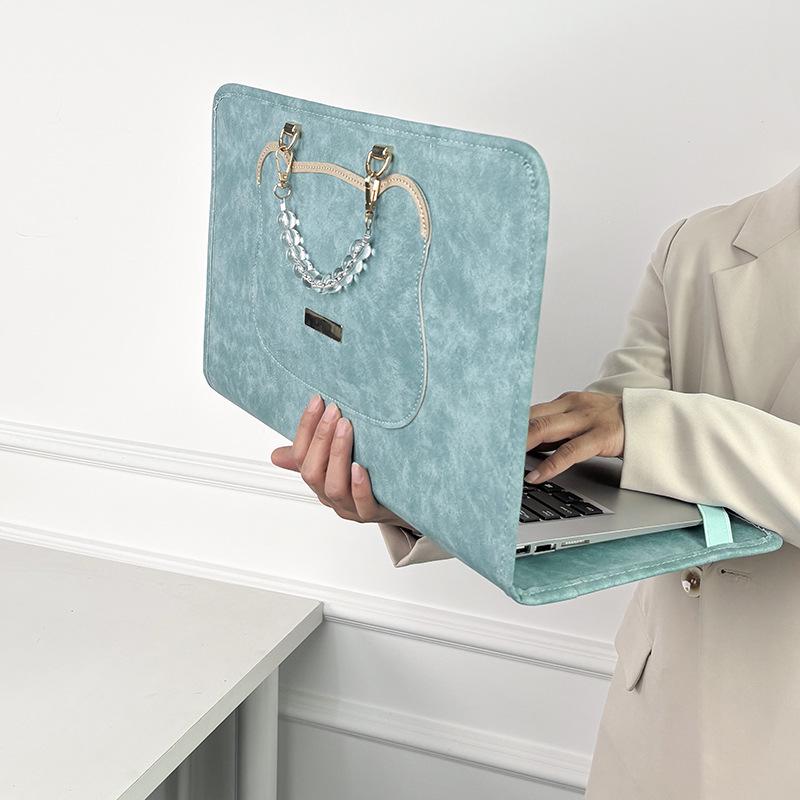 Süße Laptoptasche für 13-16 Zoll Laptops (Ausgabe 2025) 15-16 Inch pfau blau