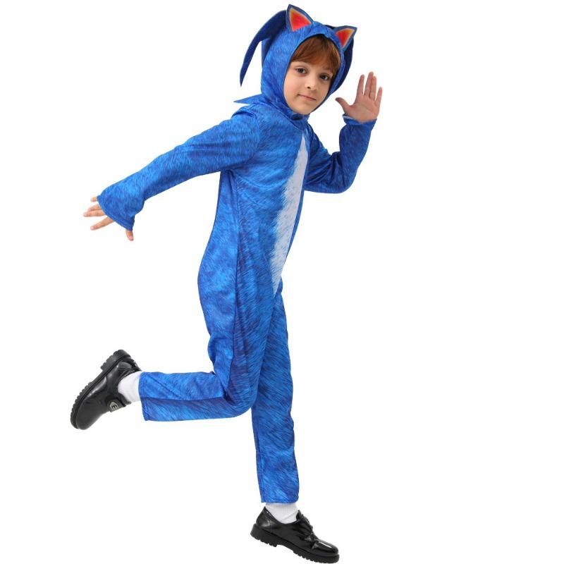 Sonic Cartoon Sonic Kid Game Dress Up Stage Show Performance Costumes