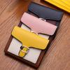 2024 Women's Short Color Block Foldable Wallet - Versatile, Fashionable, Compact Coin Purse with Snap Closure.