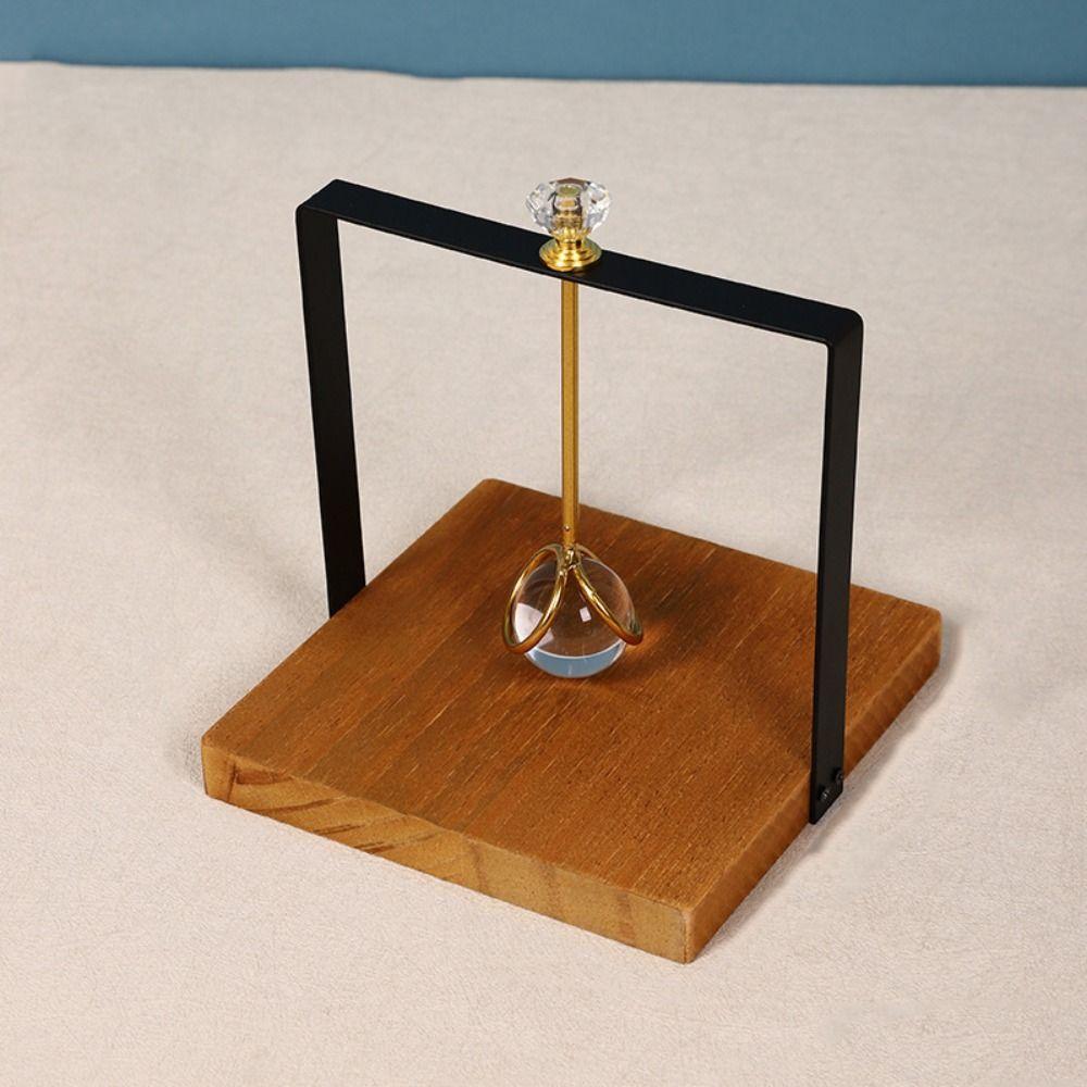 Light Luxury Tabletop Tissue Rack Wooden Napkin Dispenser Elegant Metal Napkin Holder Party