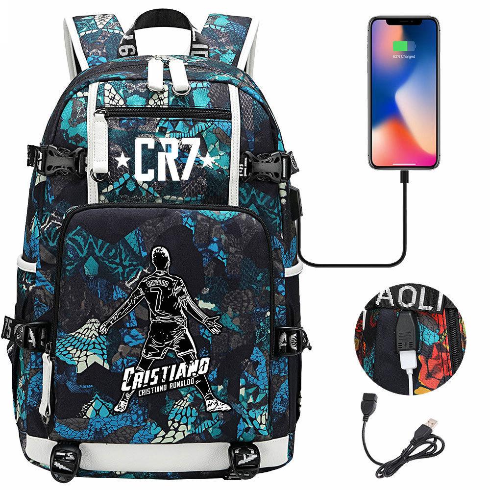 3-delige Schoolrugzakset voor Studenten Grote Capaciteit Oxford Stof Schooltas met Schouderband en Etui 48CMX30CMX15CM