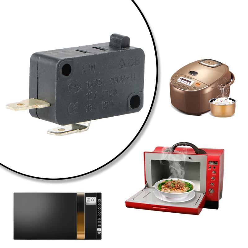 Microwave Oven Door Micro Switch Washing Machine Rice Cooker Pot Micro Switch 2pins Micro Switches 16A 250V Home Tools