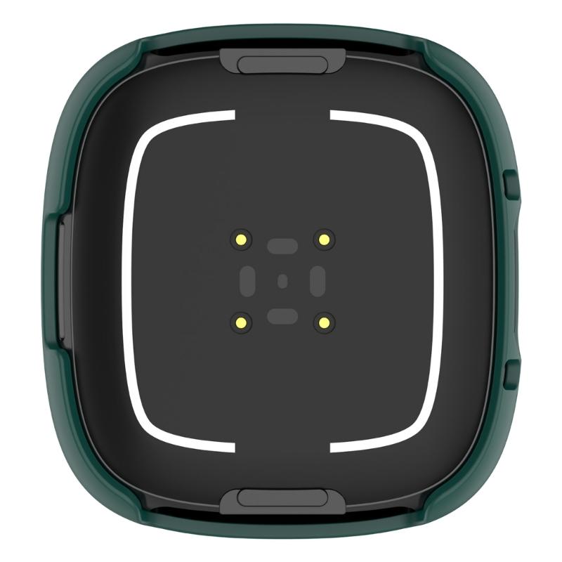 Screen Protector Case Full Coverage PC Protective Cover Washable Bumper Shell Skin for Sense2/Versa4 Smartwatch