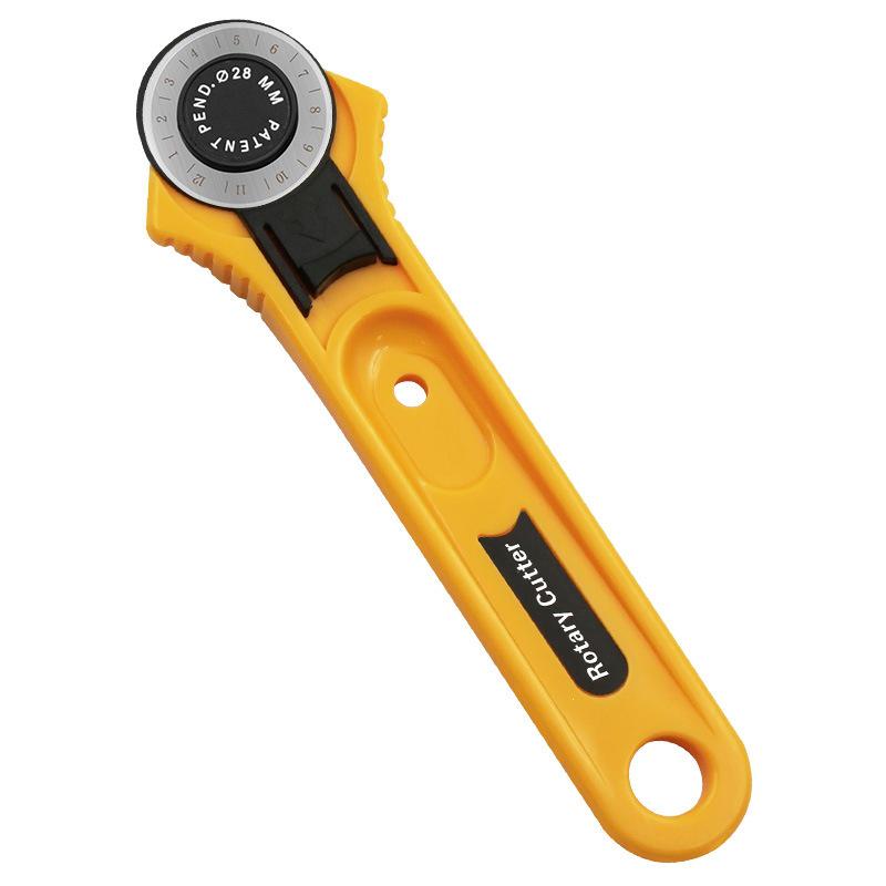 28mm Rotary Fabric Cutter with 45mm Blade for Patchwork Tasks