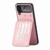 For Samsung Z Flip 4 5G Crocodile Leather Cell Phone Case for Samsung Galaxy Z Flip4 Flip 4 Zflip4 Card Pocket Wallet Bag