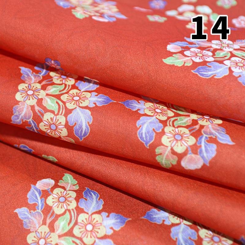 

100cm Flower Print Chiffon Fabric DIY Hanfu Ancient Style Skirt Dresses Children s Clothing Sewing Cloth Designer Fabric 100 x 150cm