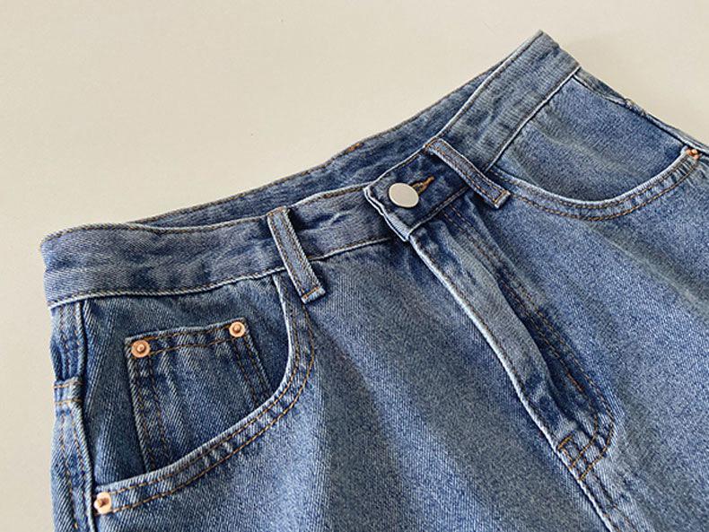 High-Waisted Korean-Style Women's Denim Shorts - Loose, Slimming, Mid-Length Wide-Leg Design for Summer