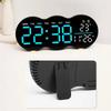 With Ambient LED Light Digital Wall Clock Multi-functional Alarm Clock  Desk Clock