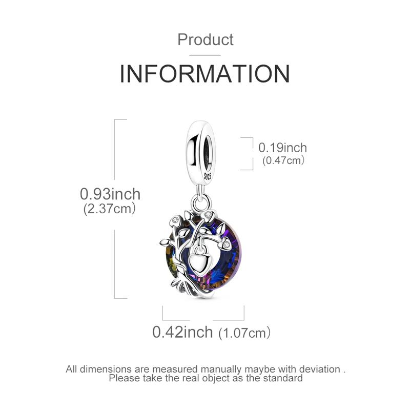 Charms Bead Copperlove Tree Of Life Dangle Pendant Fit Bangle Bracelet Necklace Diy Jewelry