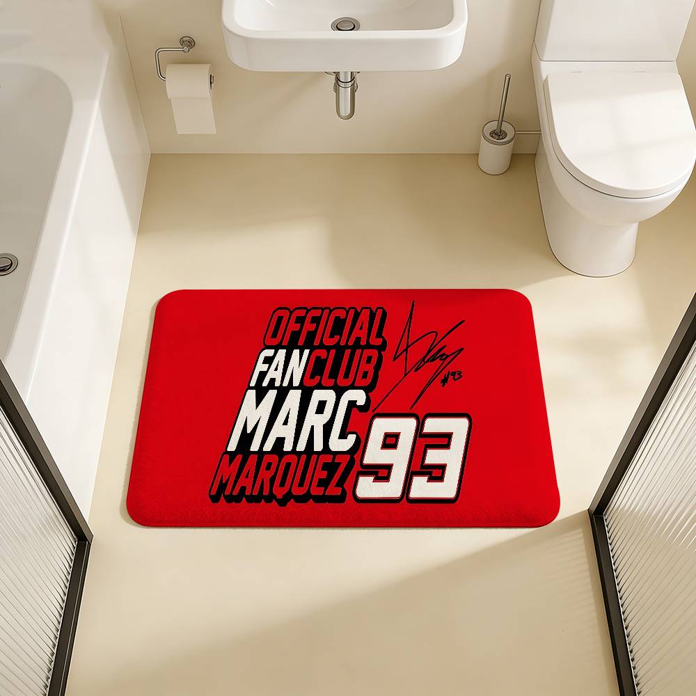 M-Marquezs 93 Logo Room Mats Anti-slip Absorb Water Long Strip Cushion Bedroon Mat Household Carpets
