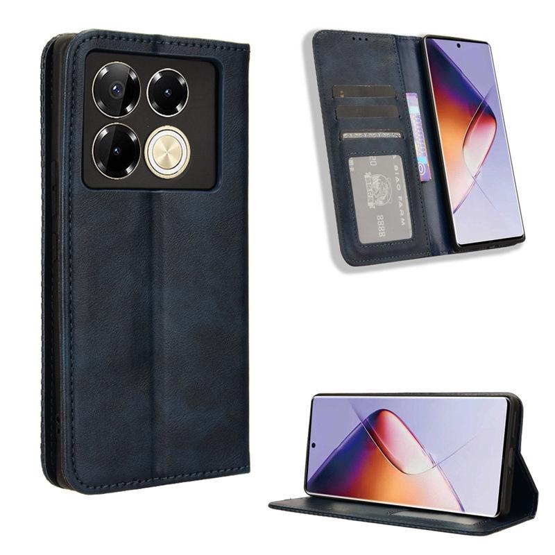 Flip Cover For Infinix Note 40 Pro 4G/5G,Note 40 Pro+ 5G,Infinix Note 40X 5G [Flip Vintage Leather] Protective Case