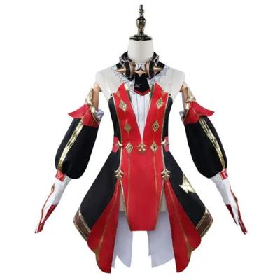 Cosplay Chevreuse Genshin Game Executor of Justice Costume Wig Dress Uniform Earphones Eye Patch Hat Gloves Girls Suit