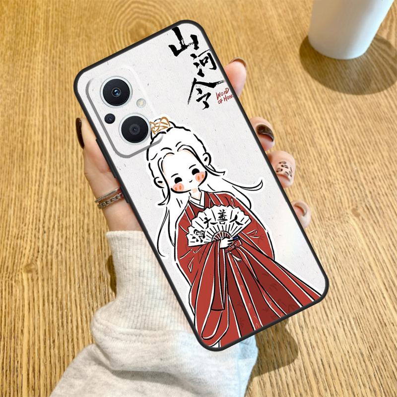 WORD OF HONOR Shan He Ling Cartoon Funda For OPPO Reno 7 8 Lite 14 F 13F 12F 11F 13 12 11 10 Pro OPPO Find X9 X8 X6 X5 Pro Case