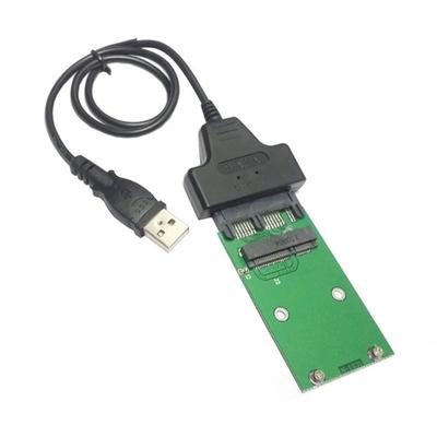 USB-zu-mSATA-Micro-SATA-Adapterkarte 6 Gbit/s USB 2.0 zu Mini PCIE MSata 1,8" 16-poliger SSD-Konverter für SSDs