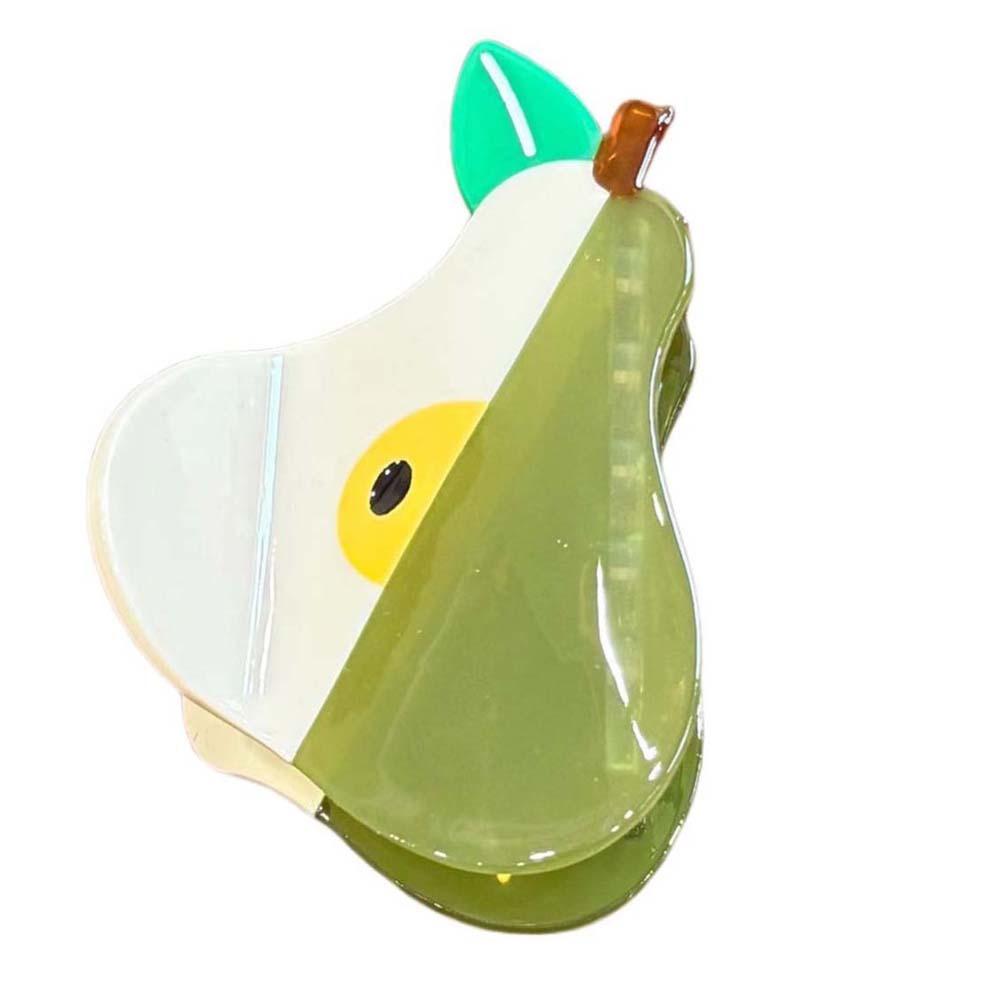 Korean Style Acetic Acid Hair Claw Sweet Acrylic Hair Accessories Fashion Fruit Shark Clip  Summer