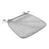 Decorative Seat Mat for Rattan Chairs Cotton Linen Chair Pad with Ties, Striped Plaid Comfortable Pads Patio Lace Trim, Breathable Dining Office Soft