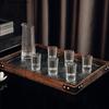 Vertical Striped White Wine Glass Wine Dispenser Set Crystal Glass Wine Glass Set Shot Glass Wooden Pallets Metal Tray Wine Sets