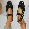 Large-sized Single-heeled Women's Shoes Flat-heeled Shoes and One-foot Single-heeled Shoes