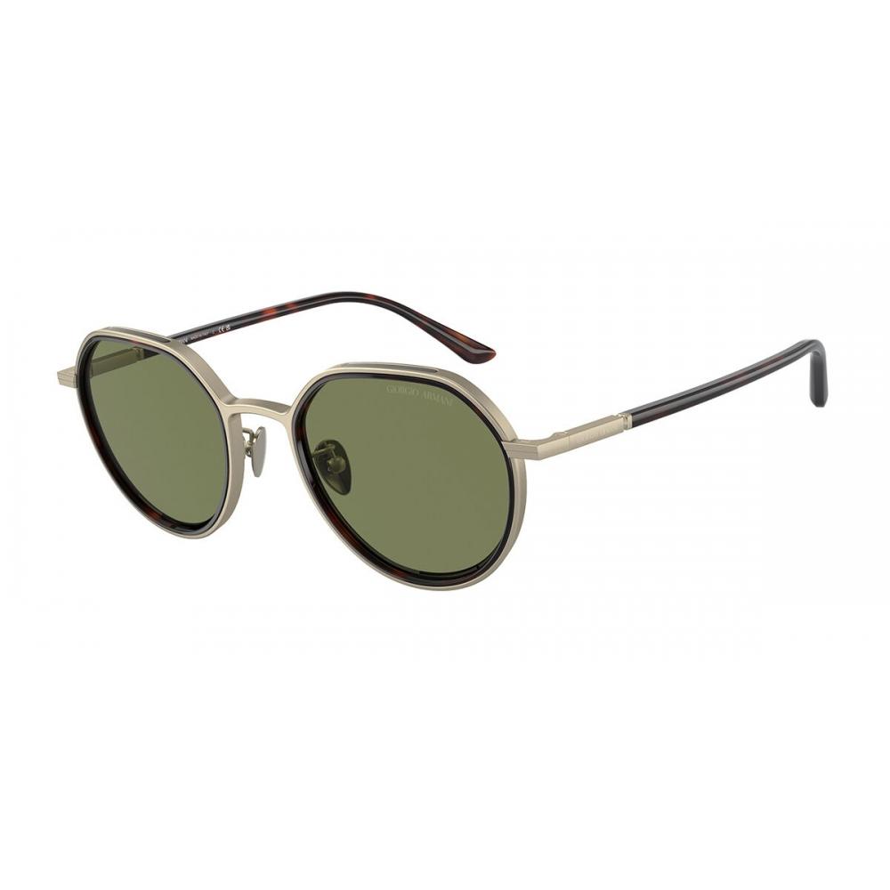 

Giorgio Armani Ar6144 30022a Men Sunglasses Matte Pale Gold/49