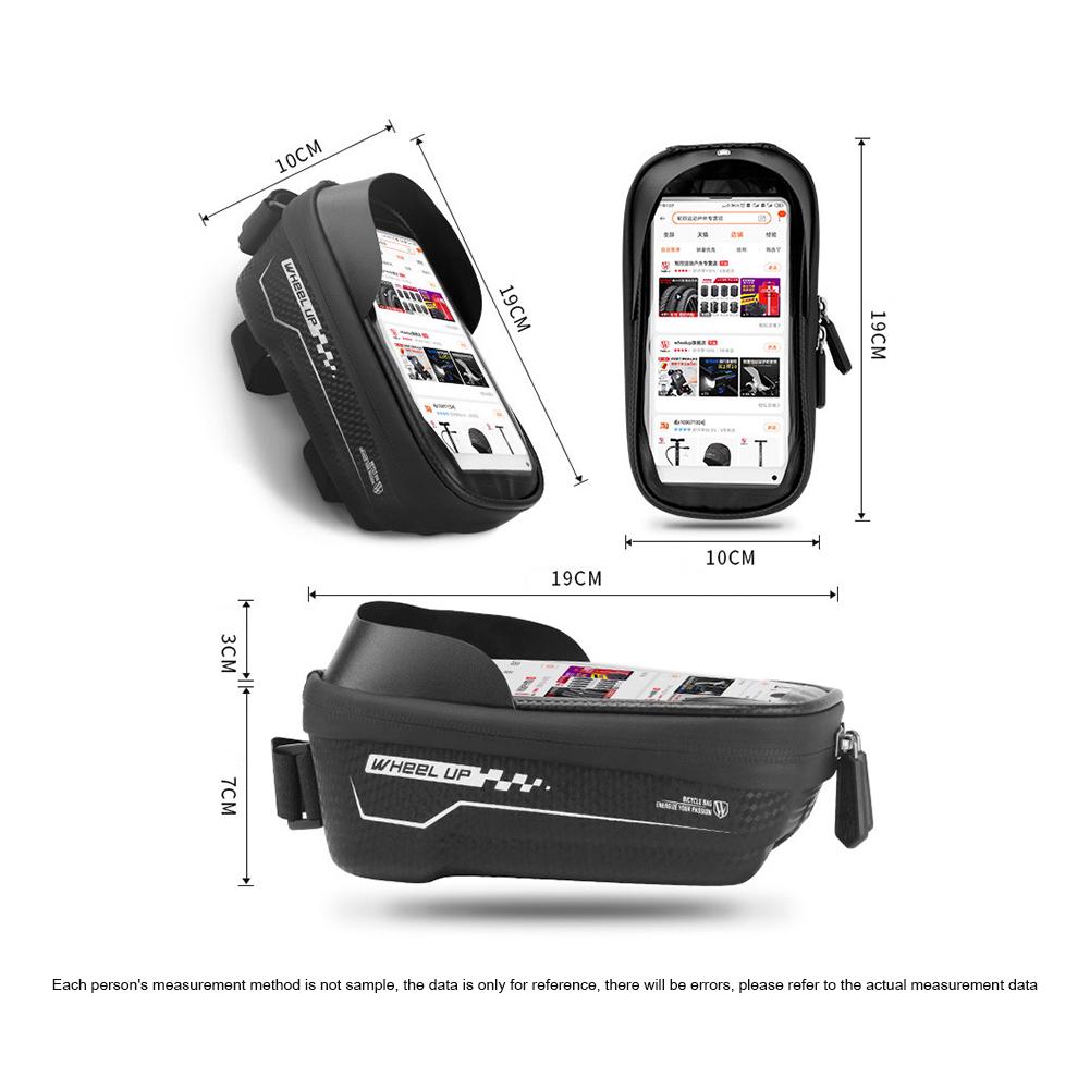 Wheel Up MTB Bike Bag Touchscreen Bicycle Cycling Waterproof Top Tube Phone Case