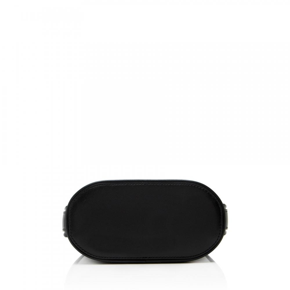 Salvatore Ferragamo Calfskin Gancini Mini Hobo Black