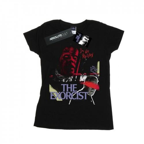 

The Exorcist Womens/Ladies Scratched Eyes Cotton T-Shirt XXL білий