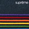 Supreme Raised Stripe Sweater Navy