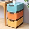 Foldable Plastic Storage Box with Lid Multifunctional Home Organizer for Spa Saving and Keeping Home Tidy