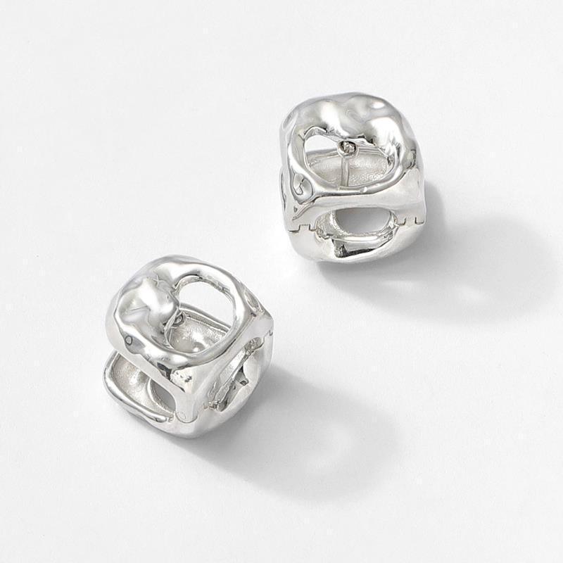Geometric Irregular Square Hollow Earrings: Women s Hip Hop Style with Unique Texture