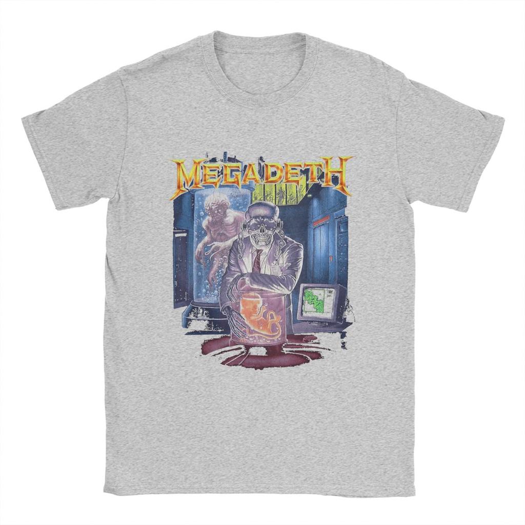 Megadeths Men T Shirt Unique Tee Shirt Short Sleeve Crewneck T-Shirts 100% Cotton Plus Size Clothing