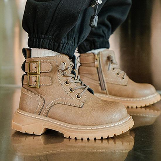 Anti-skid Platform Boots for Children Autumn Winter Boys Girls Motorcycle Boots