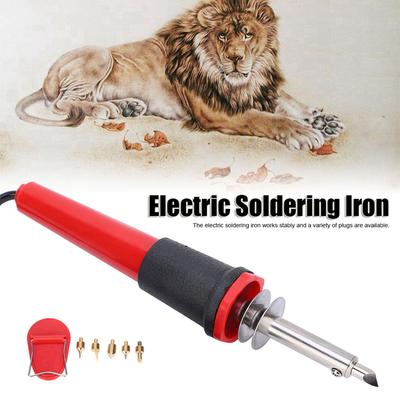 Wood Burning Tool Electric Soldering Iron Set Wood Burning Pen Engraving Carving Pyrography Tool 40W Electric Soldering Iron Set