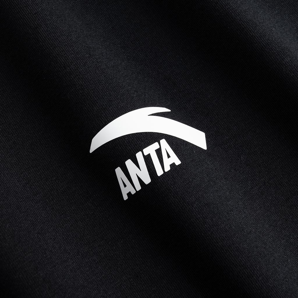 Anta Classic Short Sleeve T-Shirt Men Tops Basic-Black 952628103-3