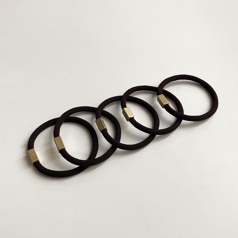 Durable Thick Leather Hair Elastic Band - High Elasticity, No Damage