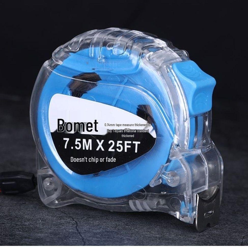 Stainless Steel High-Precision, Wear-Resistant Transparent Tape Measure (5m)