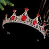 Korean Style Bridal Crown Crystal Diamond Wedding Tiara  Birthday Tiara  Hair Accessories  Children's Crown Performance Head