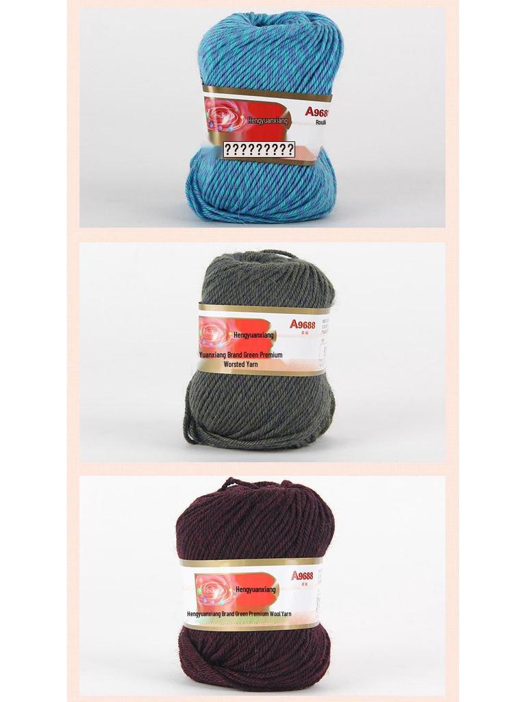 Hengyuanxiang A9688 80% Wool 20% Acrylic Hand & Machine-Knitted Yarn