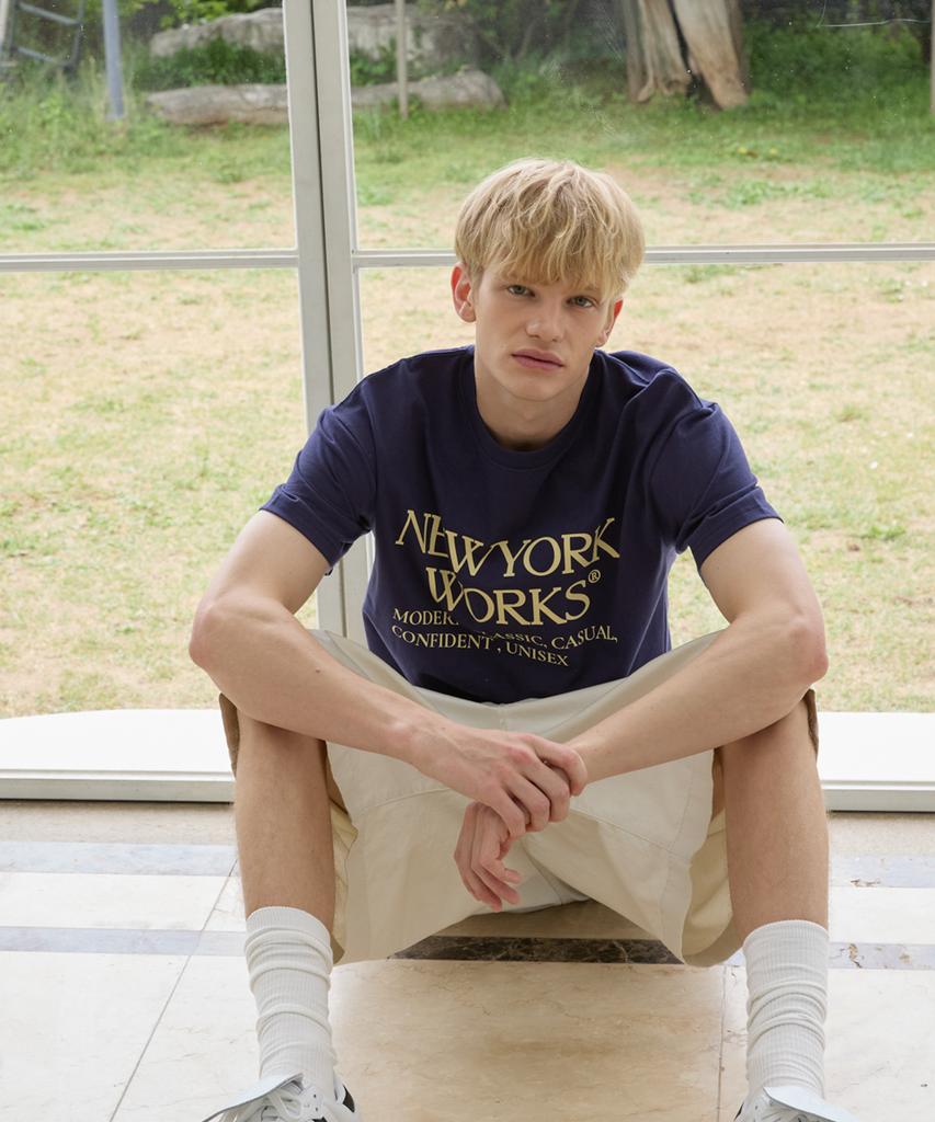 Nyuyogwogseu Unisex Oversized T-Shirt_ Navy